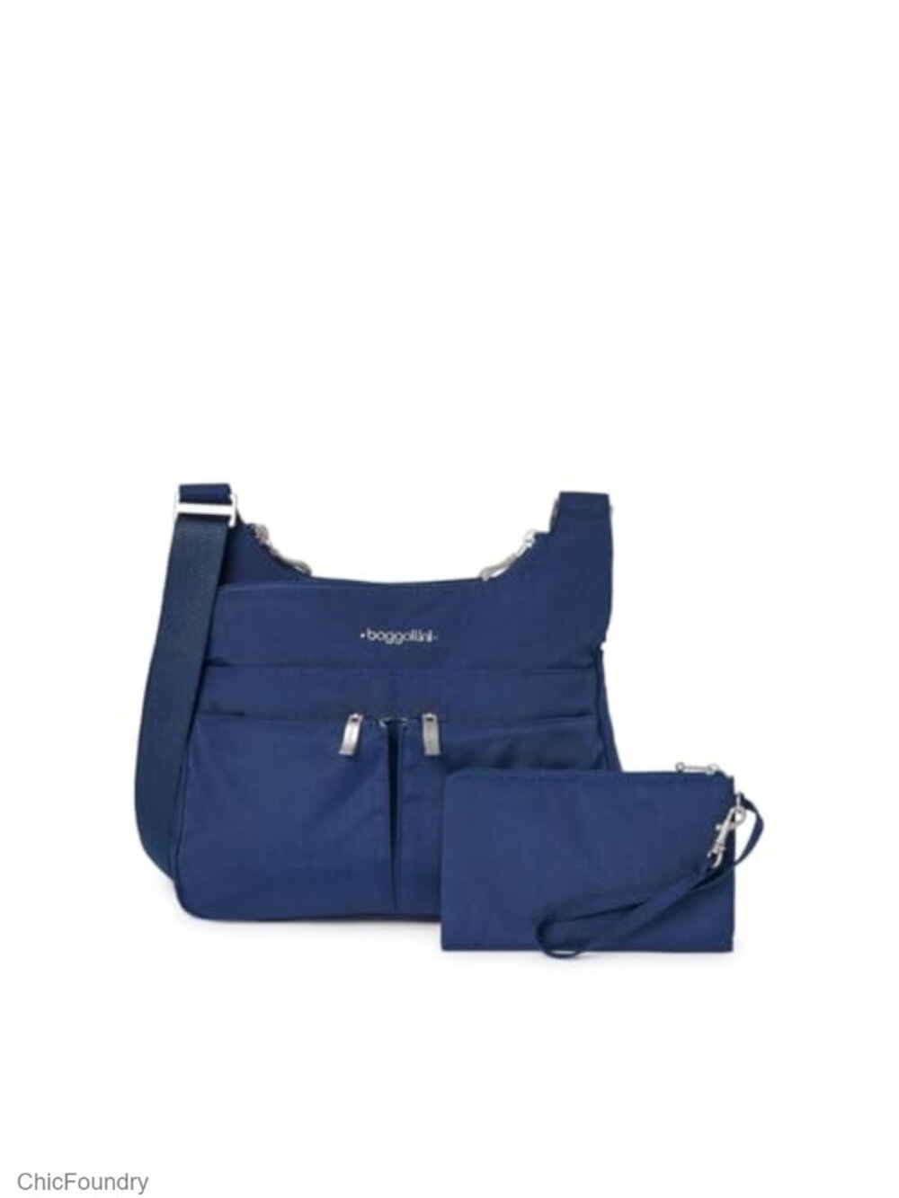 Baggallini Crossbody Travel Bag Lightweight Water-Resistant Nylon Purse